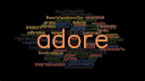 other words for adores.